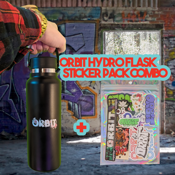 Hydro Flask Water Bottle/ Sticker Pack Combo