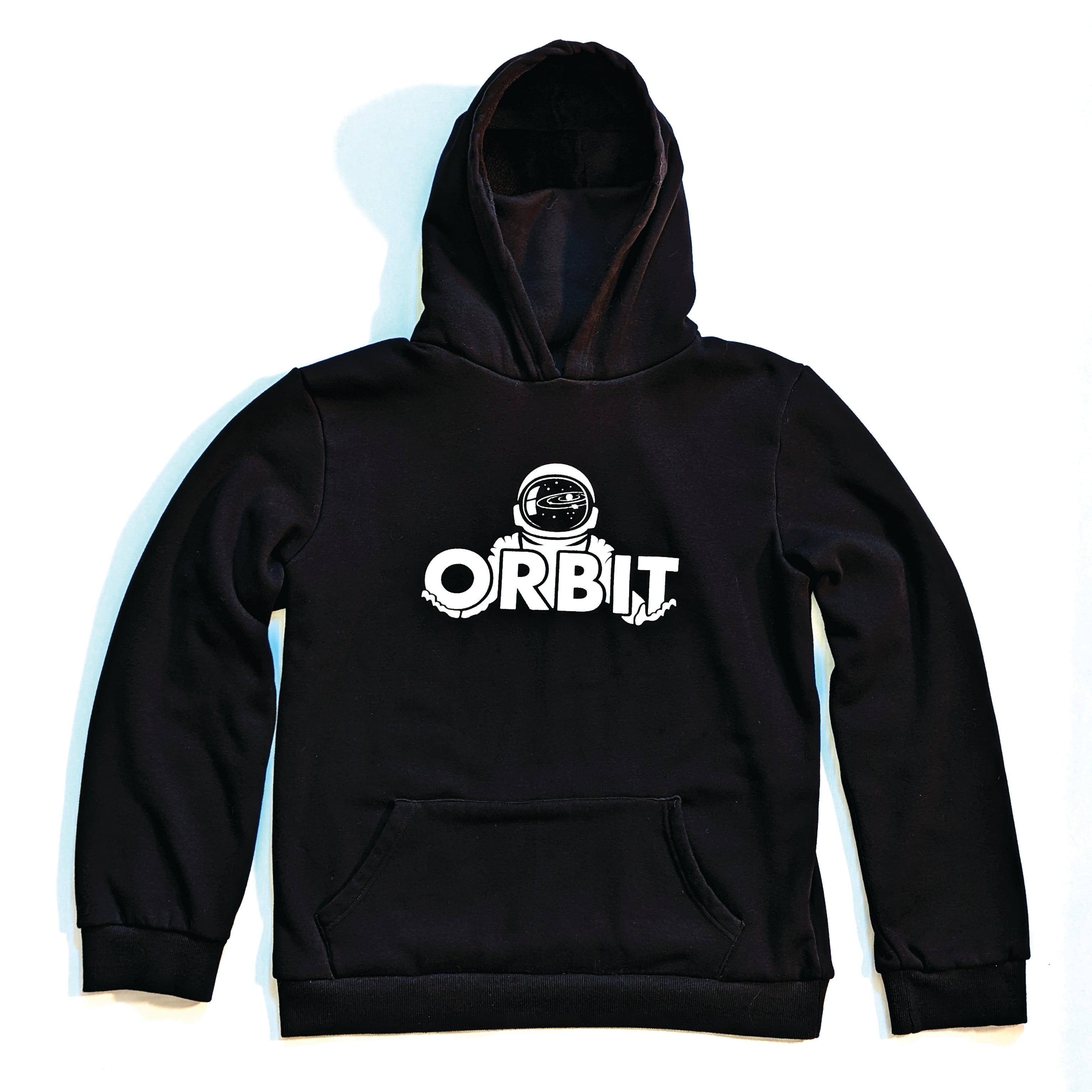 Astronaut Gaiter Hoodie - Black